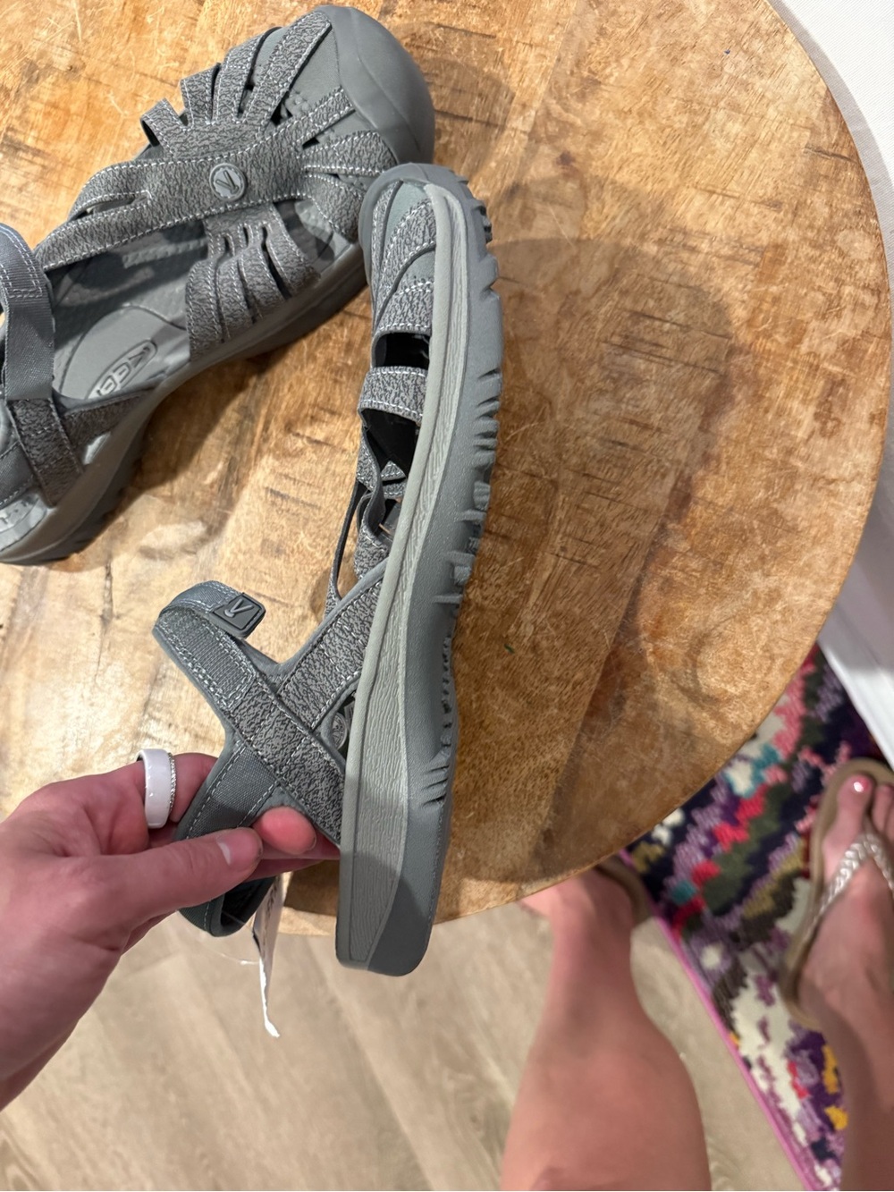 KEEN Rose Sandal grey Sporty Outdoor Closed Toe Hiking Water Women s - Picture 3 of 10